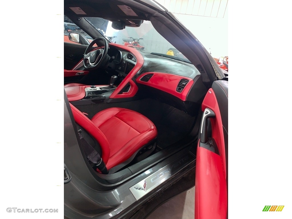 2016 Corvette Z06 Coupe - Shark Gray Metallic / Adrenaline Red photo #7