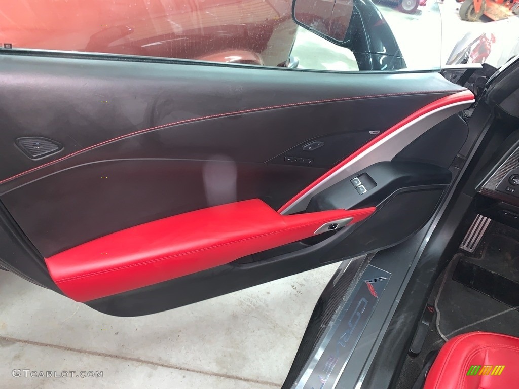 2016 Corvette Z06 Coupe - Shark Gray Metallic / Adrenaline Red photo #9