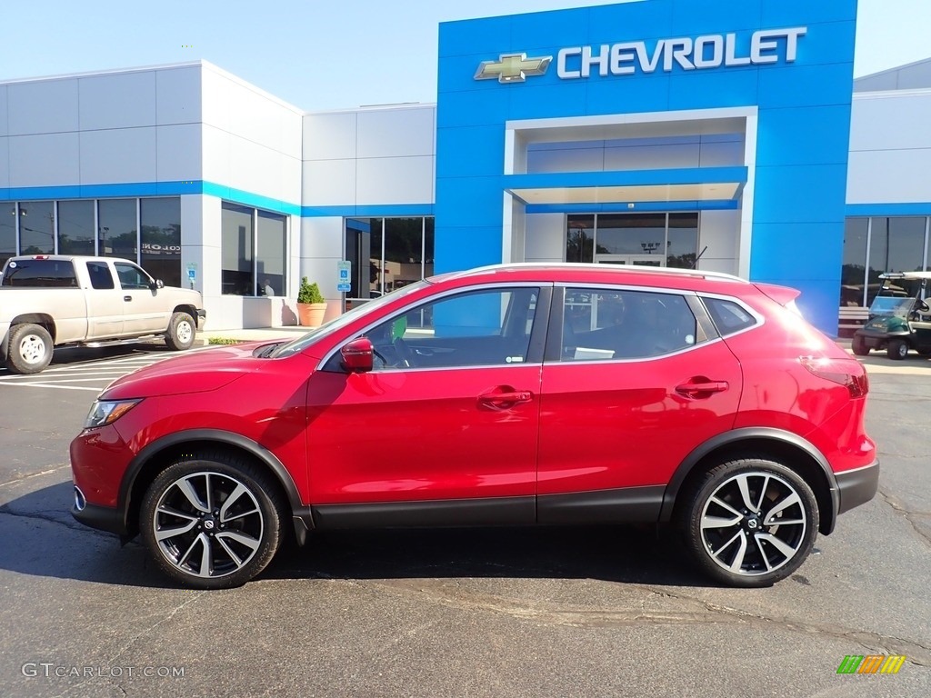 2017 Rogue Sport SL AWD - Palatial Ruby / Charcoal photo #3