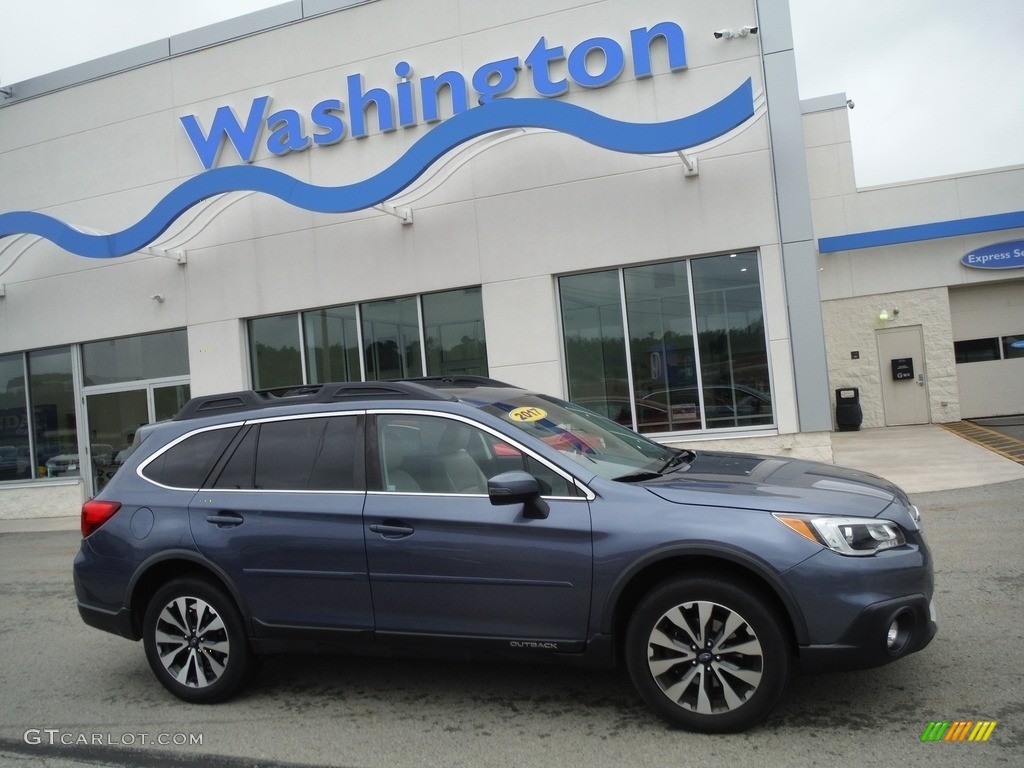 2017 Outback 2.5i Limited - Twilight Blue Metallic / Warm Ivory photo #2