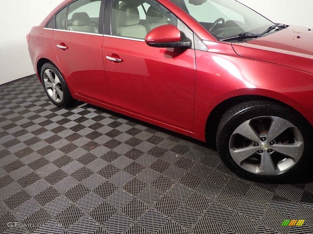 2011 Cruze LTZ - Crystal Red Metallic Tintcoat / Cocoa/Light Neutral Leather photo #3