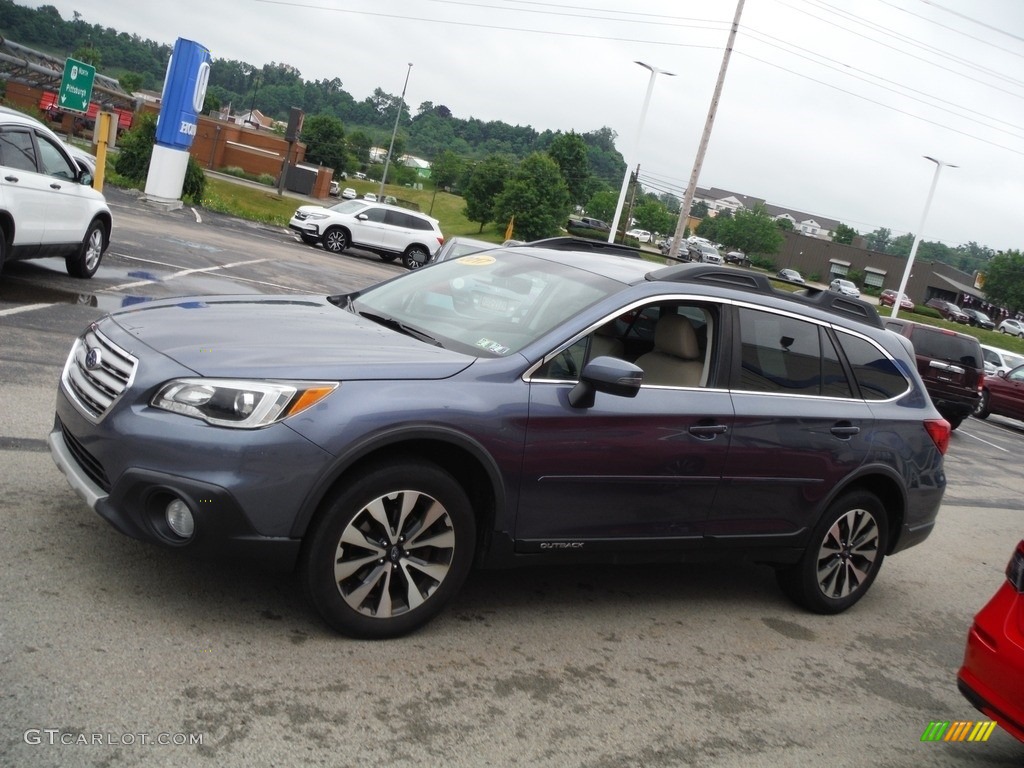 2017 Outback 2.5i Limited - Twilight Blue Metallic / Warm Ivory photo #7