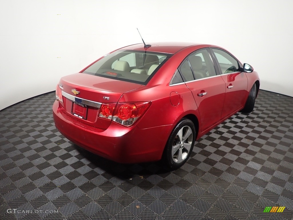 2011 Cruze LTZ - Crystal Red Metallic Tintcoat / Cocoa/Light Neutral Leather photo #13