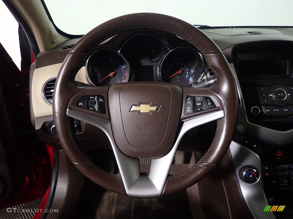 2011 Cruze LTZ - Crystal Red Metallic Tintcoat / Cocoa/Light Neutral Leather photo #15