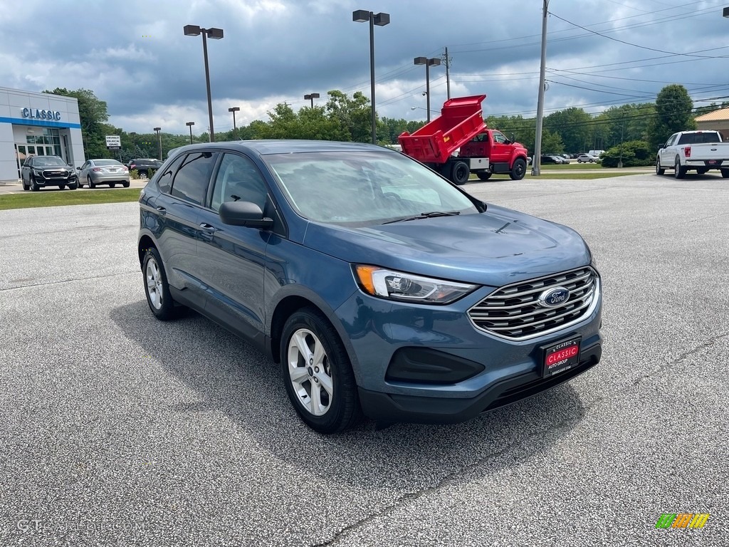 2019 Edge SE AWD - Blue Metallic / Ebony photo #3