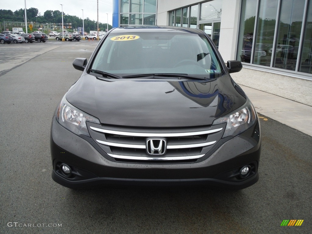 2013 CR-V EX AWD - Kona Coffee Metallic / Black photo #5