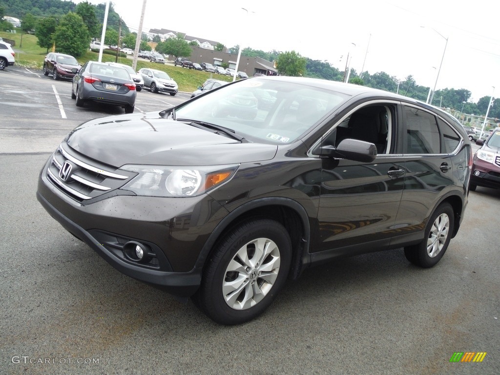 2013 CR-V EX AWD - Kona Coffee Metallic / Black photo #6