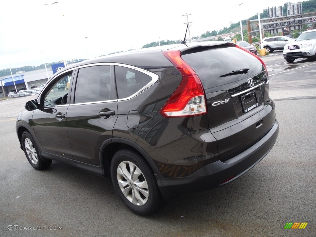 2013 CR-V EX AWD - Kona Coffee Metallic / Black photo #8