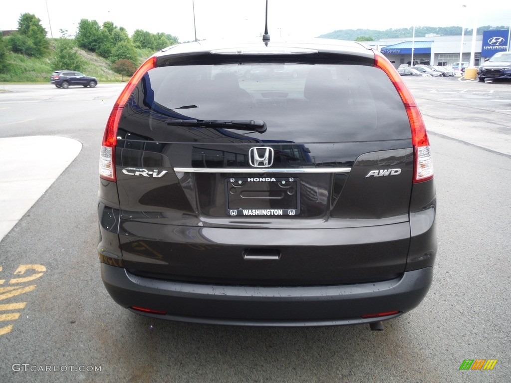 2013 CR-V EX AWD - Kona Coffee Metallic / Black photo #9