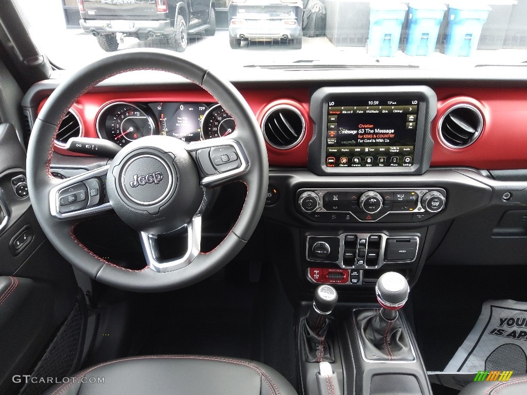 2022 Jeep Gladiator Rubicon 4x4 Black Dashboard Photo #144366046