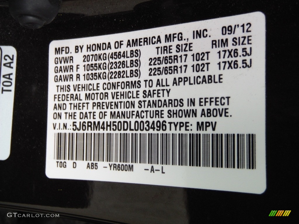 2013 CR-V EX AWD - Kona Coffee Metallic / Black photo #29