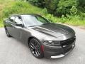 Front 3/4 View of 2022 Charger SXT Blacktop