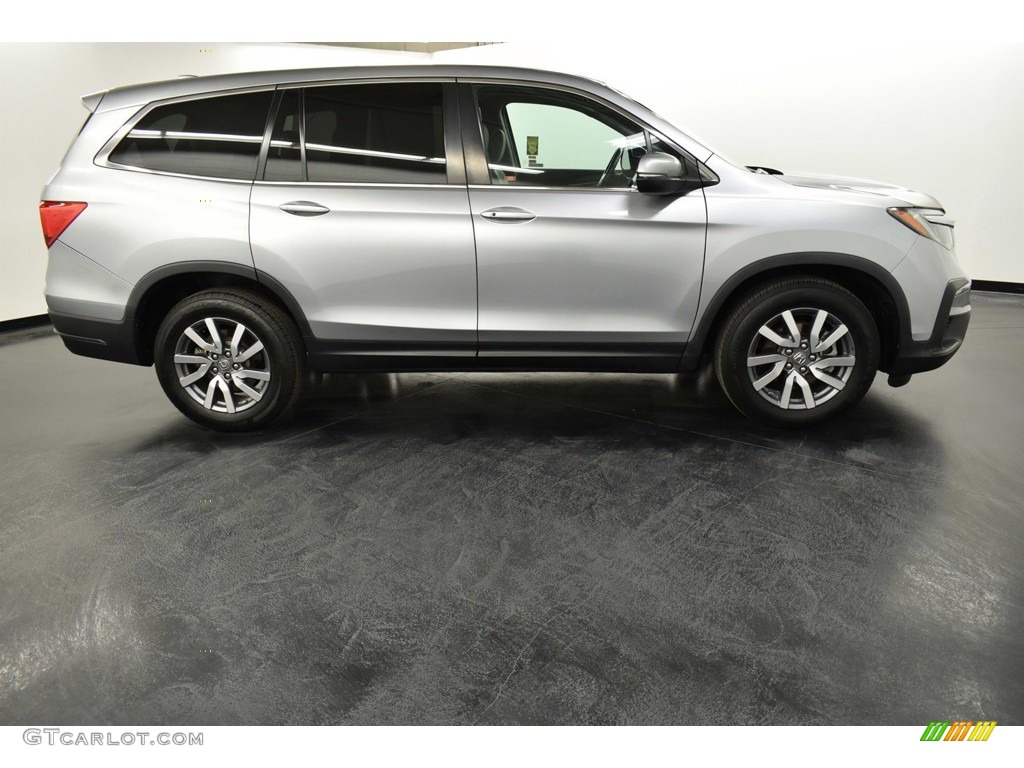 2019 Pilot EX-L - Lunar Silver Metallic / Gray photo #8