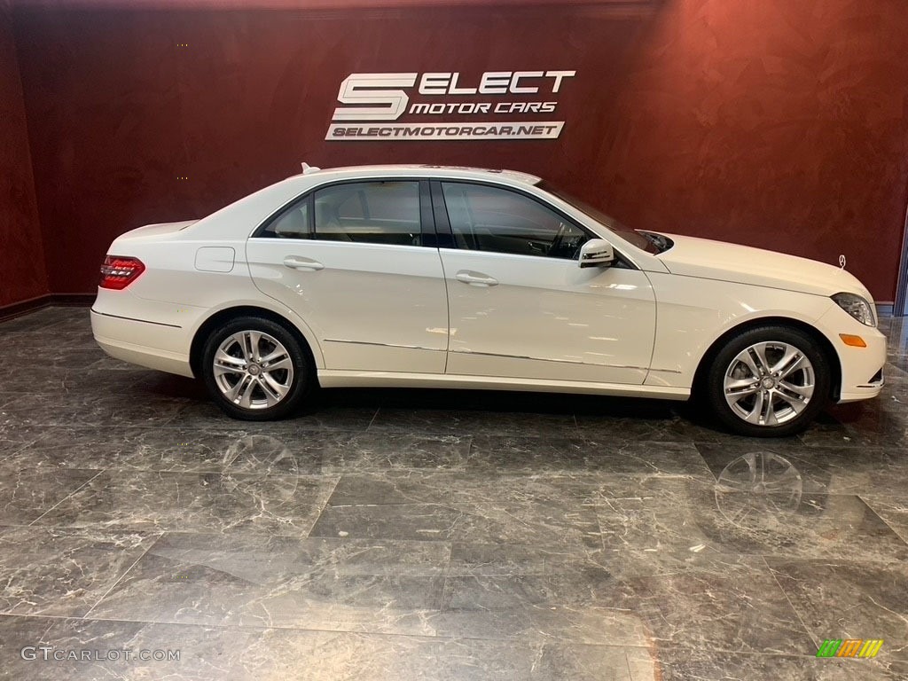 2011 E 350 4Matic Sedan - Arctic White / Almond/Mocha photo #4