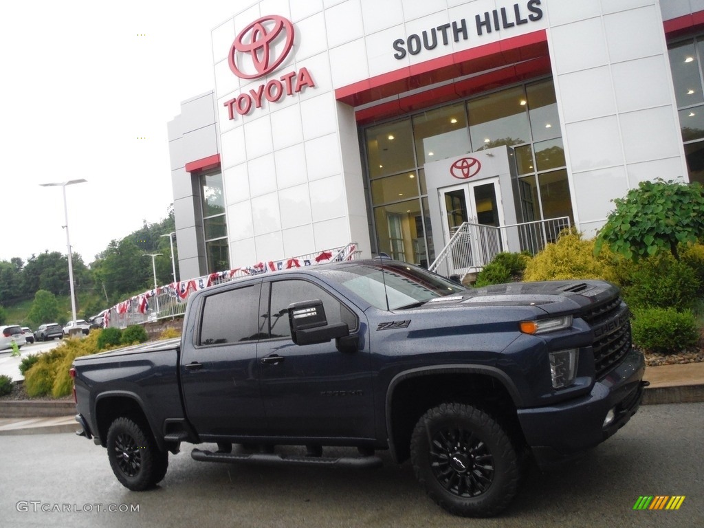 2021 Silverado 2500HD LTZ Crew Cab 4x4 - Northsky Blue Metallic / Jet Black photo #2