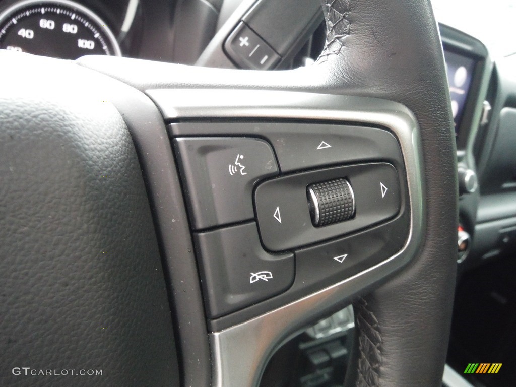 2021 Chevrolet Silverado 2500HD LTZ Crew Cab 4x4 Jet Black Steering Wheel Photo #144371017