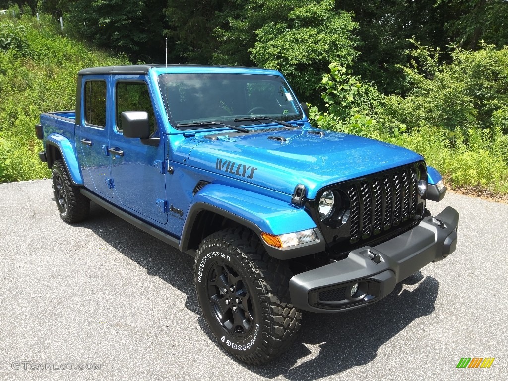 Hydro Blue Pearl 2022 Jeep Gladiator Willys 4x4 Exterior Photo #144371872