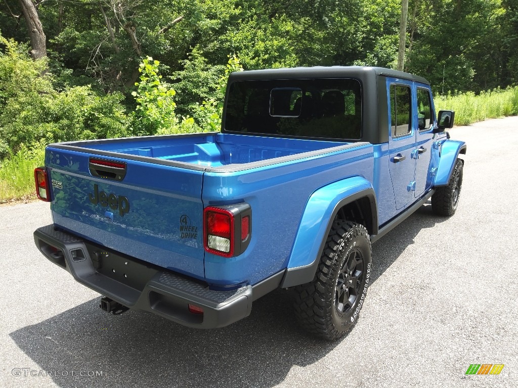 2022 Gladiator Willys 4x4 - Hydro Blue Pearl / Black photo #6