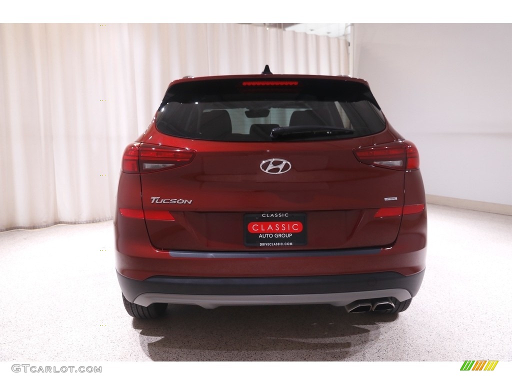 2019 Tucson Ultimate AWD - Gemstone Red / Black photo #19