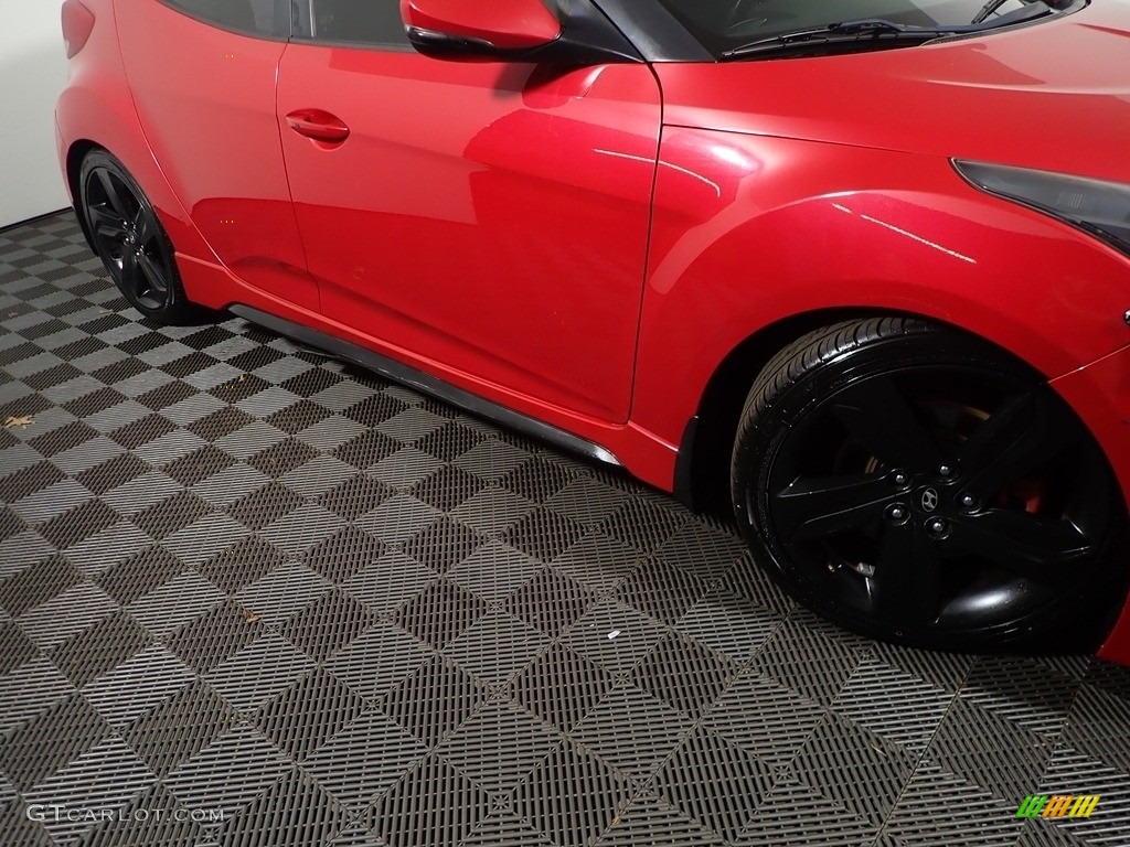 2013 Veloster Turbo - Boston Red / Black photo #3