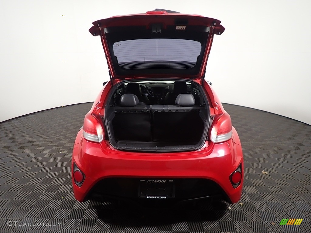 2013 Veloster Turbo - Boston Red / Black photo #13