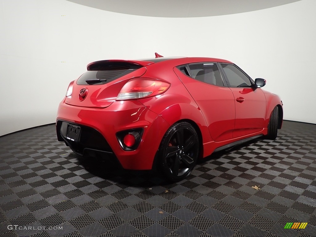 2013 Veloster Turbo - Boston Red / Black photo #15