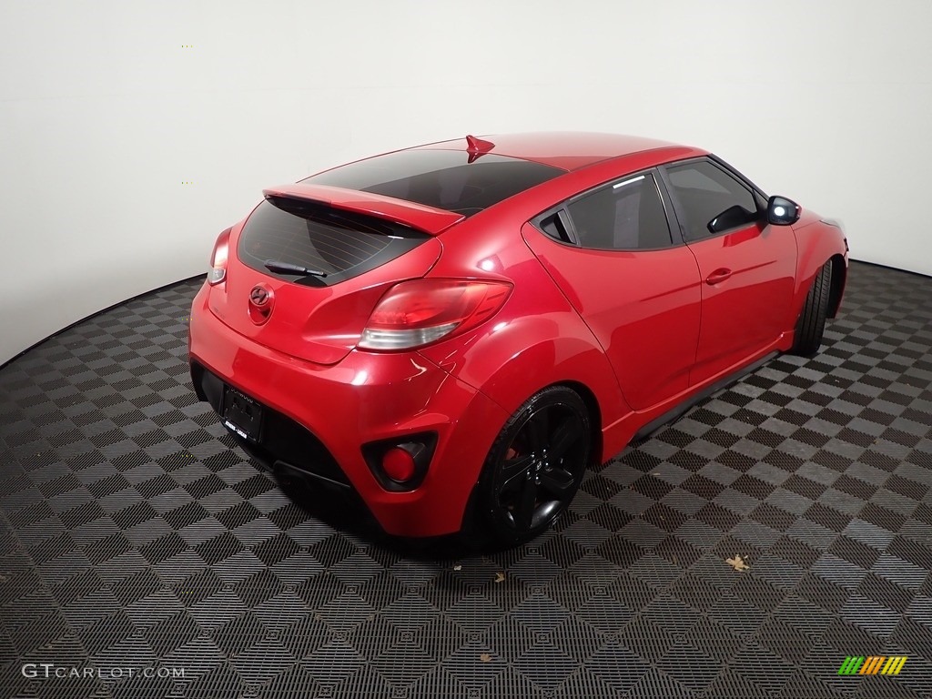 2013 Veloster Turbo - Boston Red / Black photo #16