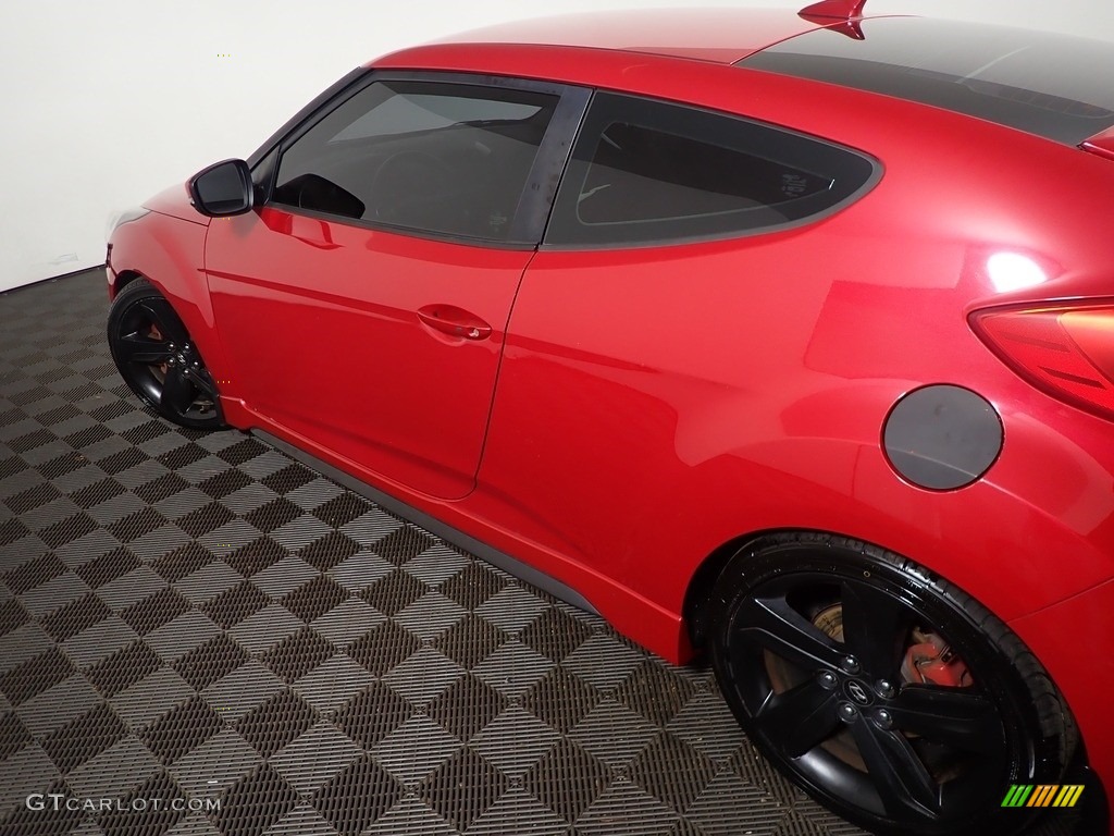2013 Veloster Turbo - Boston Red / Black photo #17