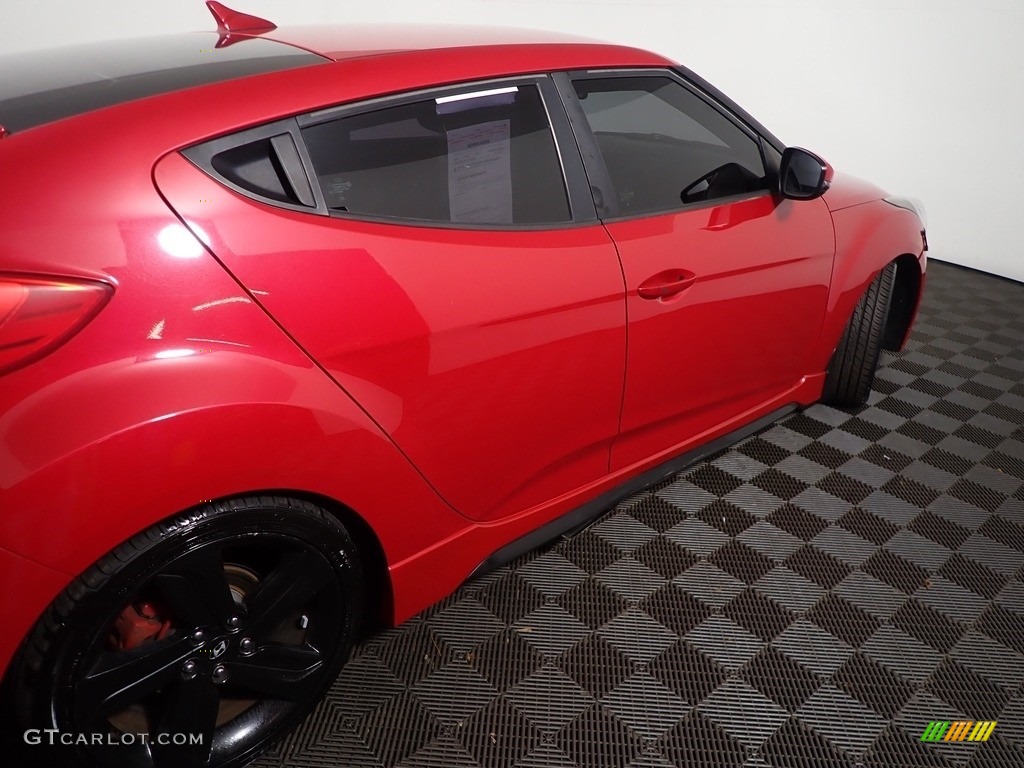 2013 Veloster Turbo - Boston Red / Black photo #18