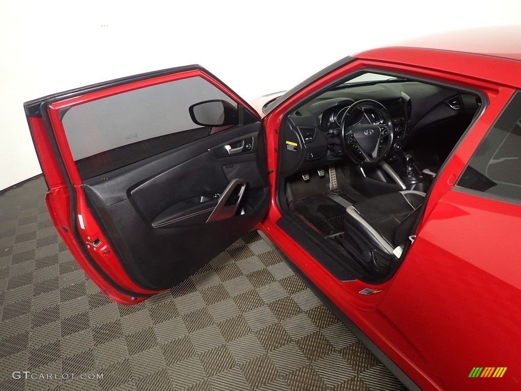 2013 Veloster Turbo - Boston Red / Black photo #19