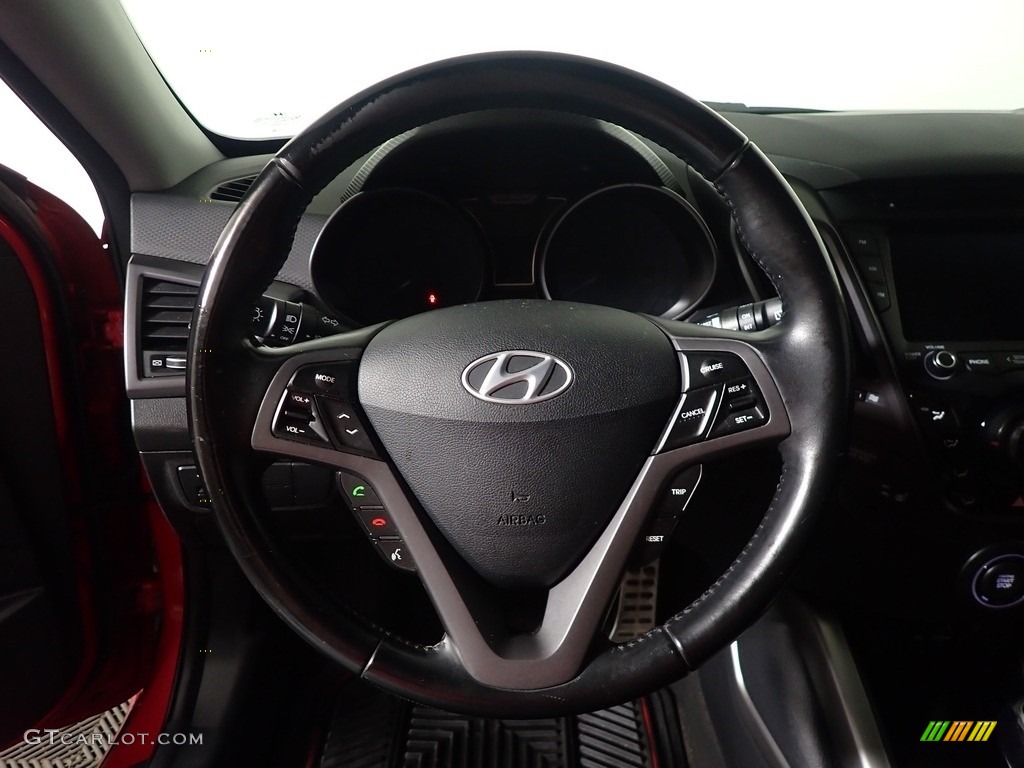 2013 Veloster Turbo - Boston Red / Black photo #26