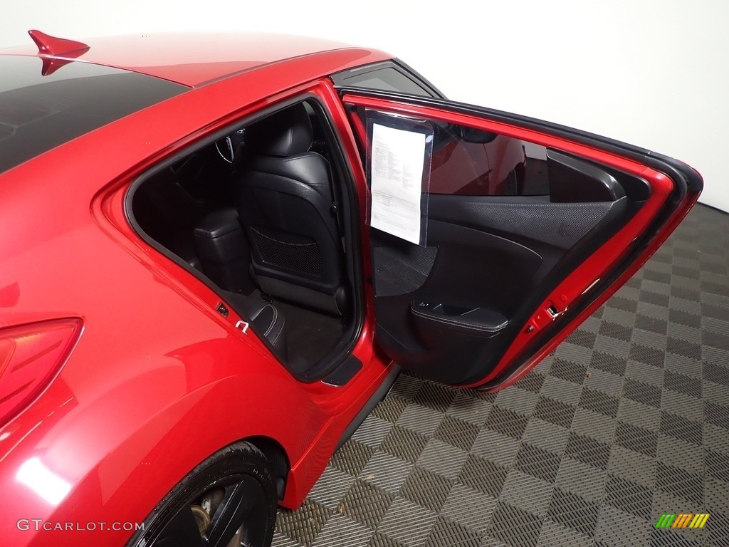 2013 Veloster Turbo - Boston Red / Black photo #33