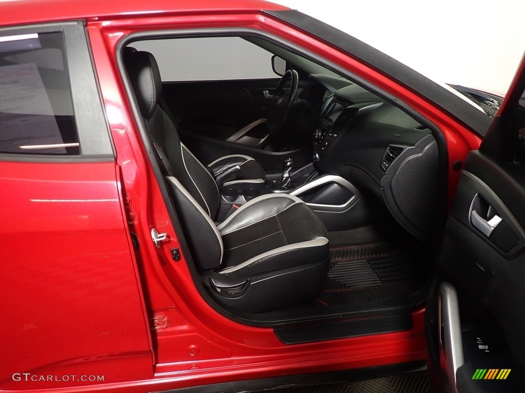 2013 Veloster Turbo - Boston Red / Black photo #36