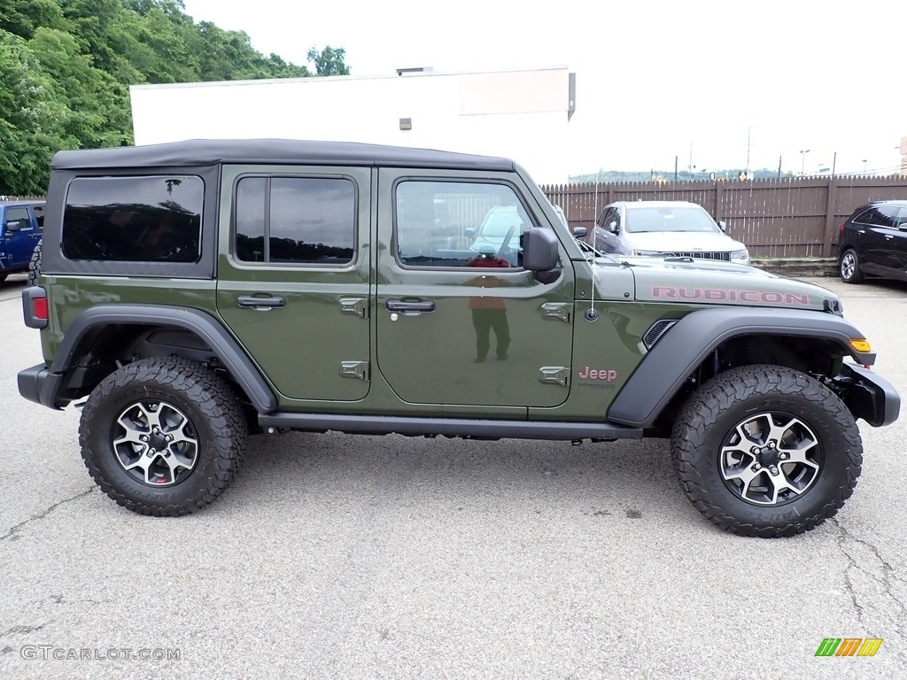 Sarge Green 2022 Jeep Wrangler Unlimited Rubicon 4x4 Exterior Photo #144375742