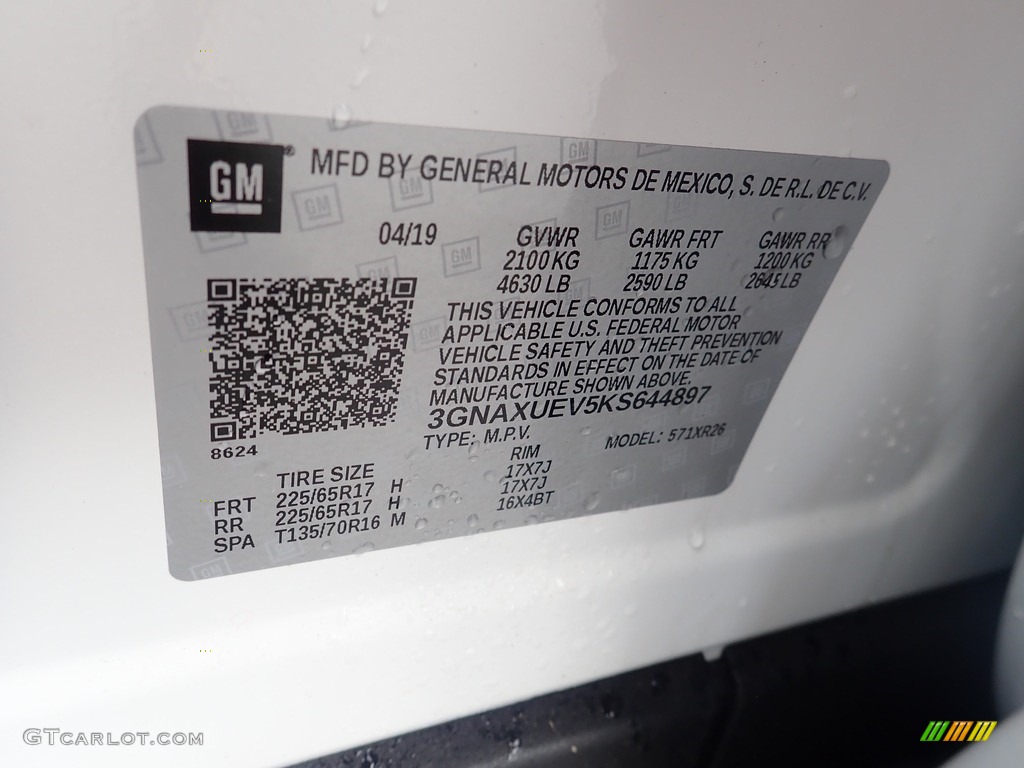 2019 Equinox LT AWD - Summit White / Jet Black photo #28