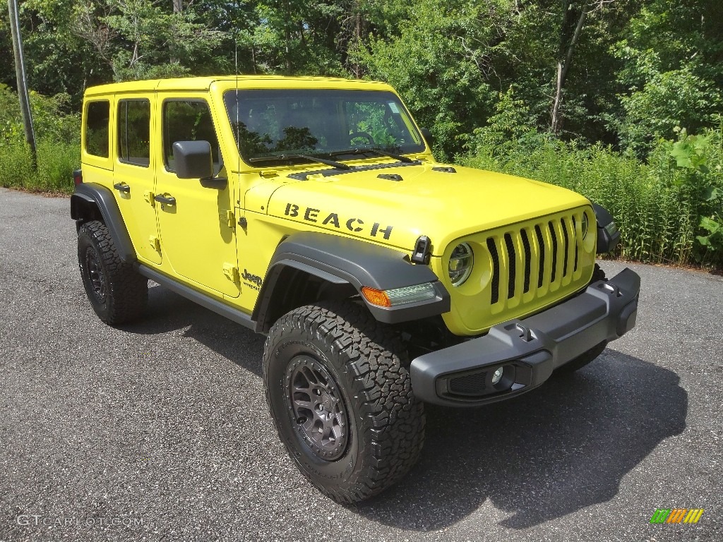 High Velocity 2022 Jeep Wrangler Unlimited Beach Edition 4x4 Exterior Photo #144377495