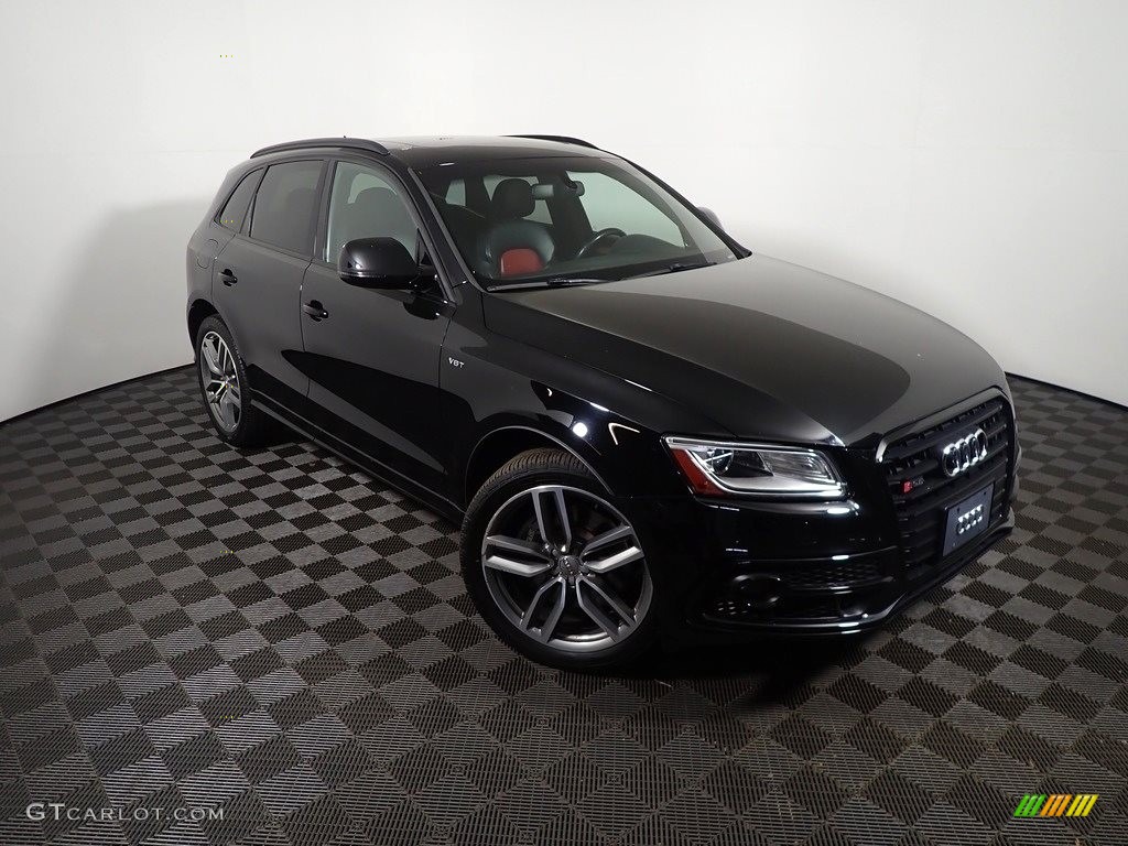2015 SQ5 Prestige 3.0 TFSI quattro - Brilliant Black / Black/Magma Red photo #6