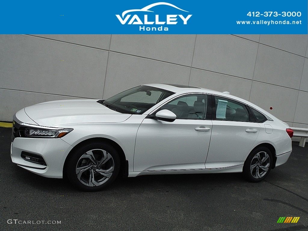 2019 Accord EX Sedan - Platinum White Pearl / Gray photo #2