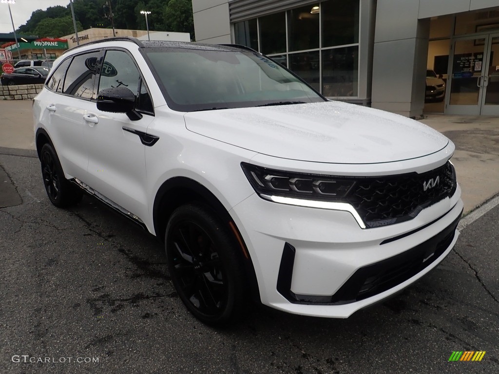 2022 Sorento SX AWD - Glacial White Pearl / Black photo #9