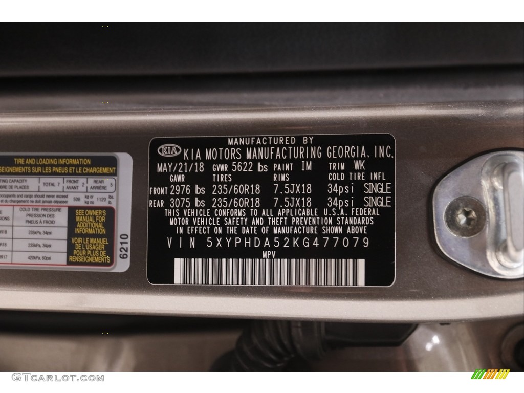 2019 Sorento EX V6 AWD - Titanium Silver / Satin Black photo #21