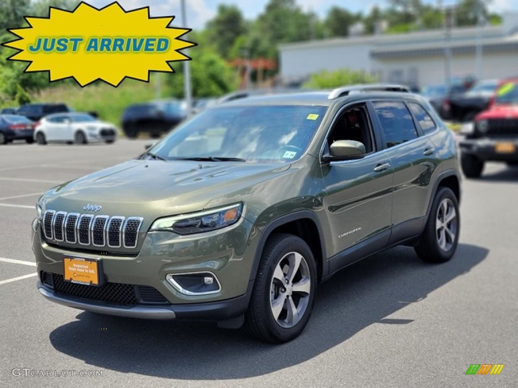 2020 Cherokee Limited 4x4 - Olive Green Pearl / Black photo #1