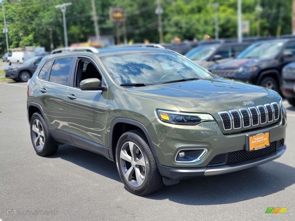 2020 Cherokee Limited 4x4 - Olive Green Pearl / Black photo #3