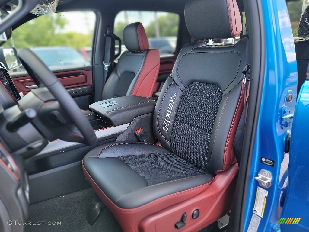 Black Interior 2022 Ram 1500 Rebel Crew Cab 4x4 Photo #144381896
