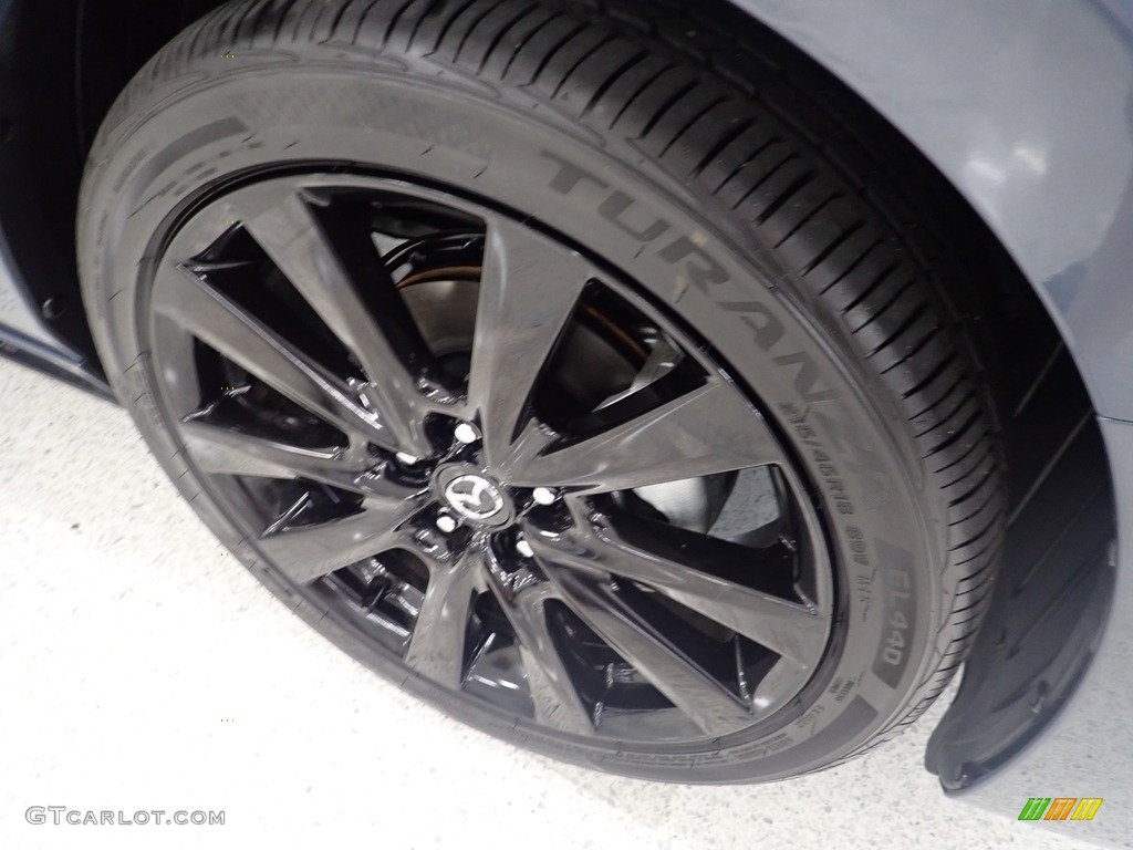 2022 Mazda3 Carbon Edition Sedan - Polymetal Gray Metallic / Red photo #8