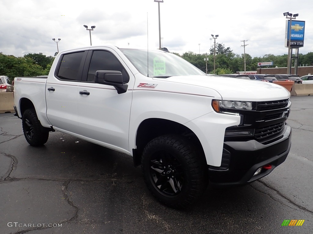 Summit White 2021 Chevrolet Silverado 1500 LT Trail Boss Crew Cab 4x4 Exterior Photo #144384512