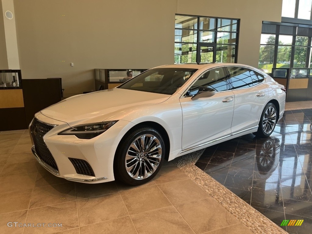 2022 LS 500 AWD - Eminent White Pearl / Palomino photo #1