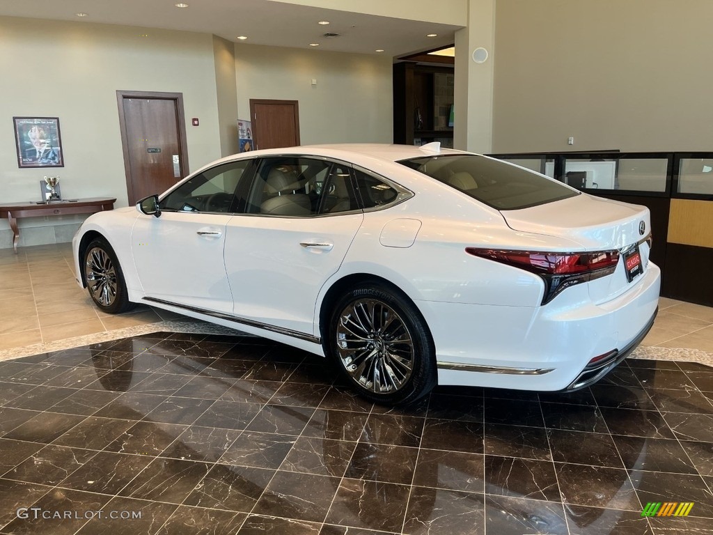 2022 LS 500 AWD - Eminent White Pearl / Palomino photo #4