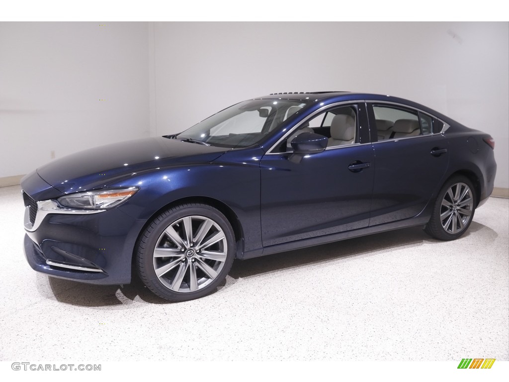 2019 Mazda6 Grand Touring Reserve - Deep Crystal Blue Mica / Parchment photo #3