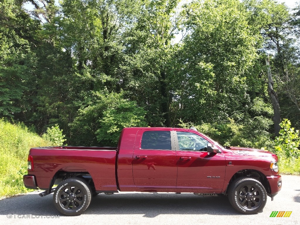 Delmonico Red Pearl 2022 Ram 2500 Big Horn Mega Cab 4x4 Exterior Photo #144389984