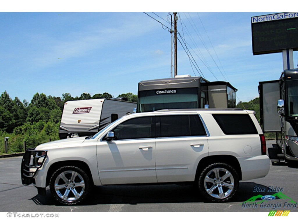 2015 Tahoe LT 4WD - White Diamond Tricoat / Cocoa/Dune photo #2